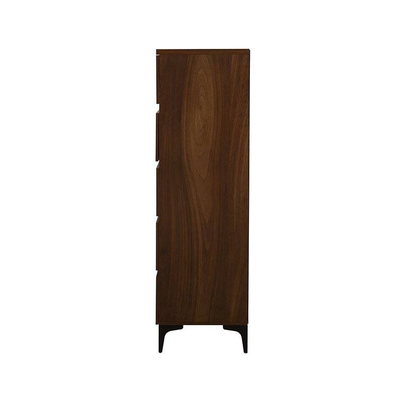 Cómoda Mariota de color café y diseño moderno, mueble de almacenamiento de madera para el hogar.