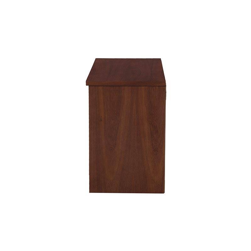 Comoda Bourbon de 5 piezas, juego de recámara de madera de pino en color café, con estufa y diseño elegante.