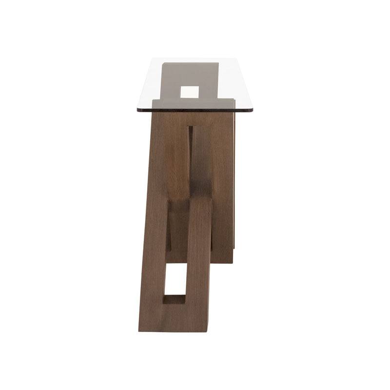 Conjunto de comedor Vemer de 10 piezas con mesas y sillas de estilo moderno en acabado madera.