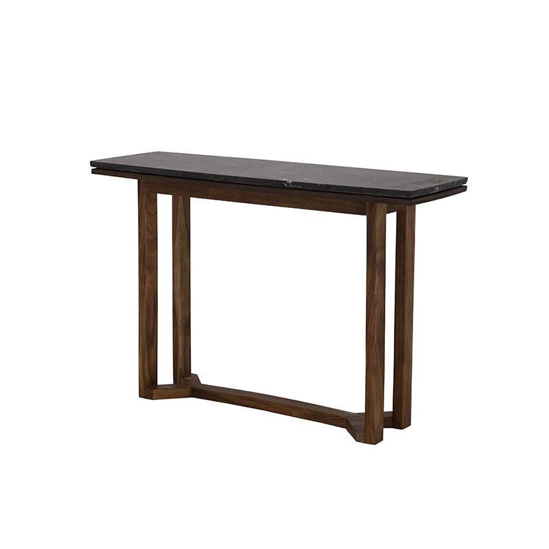 Consola Montecarlo de Durope, mueble de sala moderna con acabado elegante y detalles en madera clara.