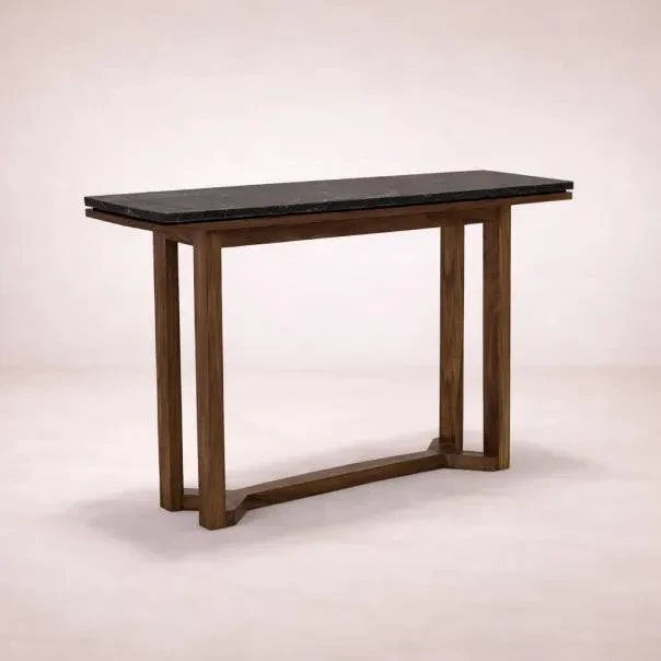 Consoleta Montecarlo de consola de diseño moderno en color madera clara, ideal para sala o comedor.