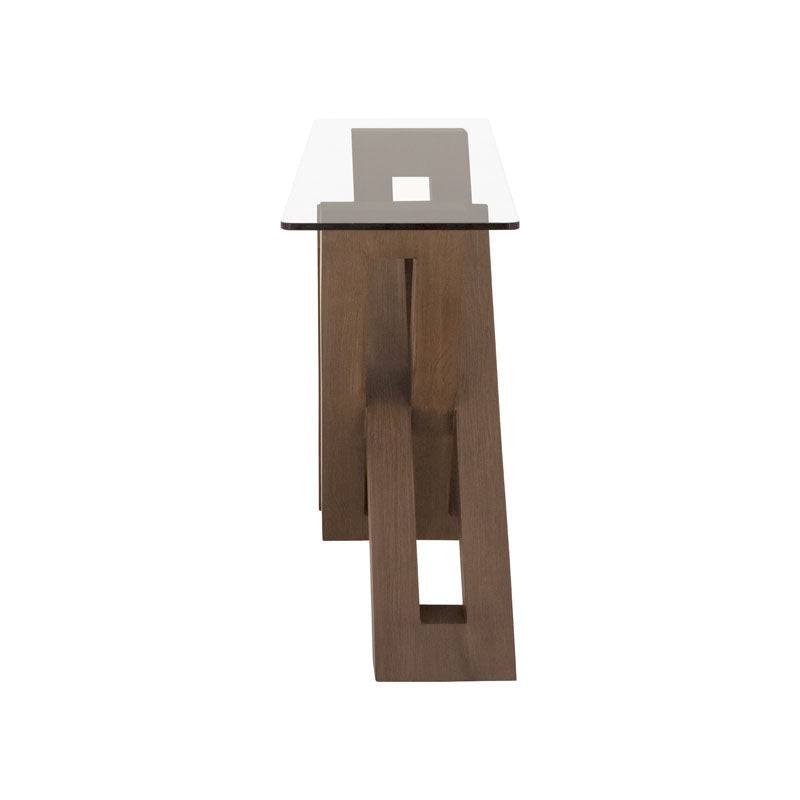 Juego de comedor Vemer de 10 piezas en madera oscura, con mesas y sillas modernas, ideal para espacios elegantes y funcionales.