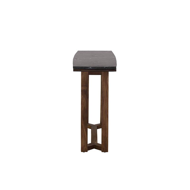 Consoleta Montecarlo de madera oscura, consola de estilo clásico, diseñada por deurope.com.mx, para entrada o sala.