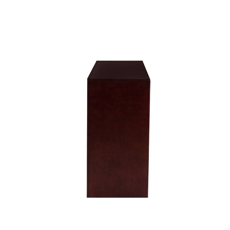 Consola London de madera de pino enchapada en maple americano, 150 cm de largo, moderna y elegante.
