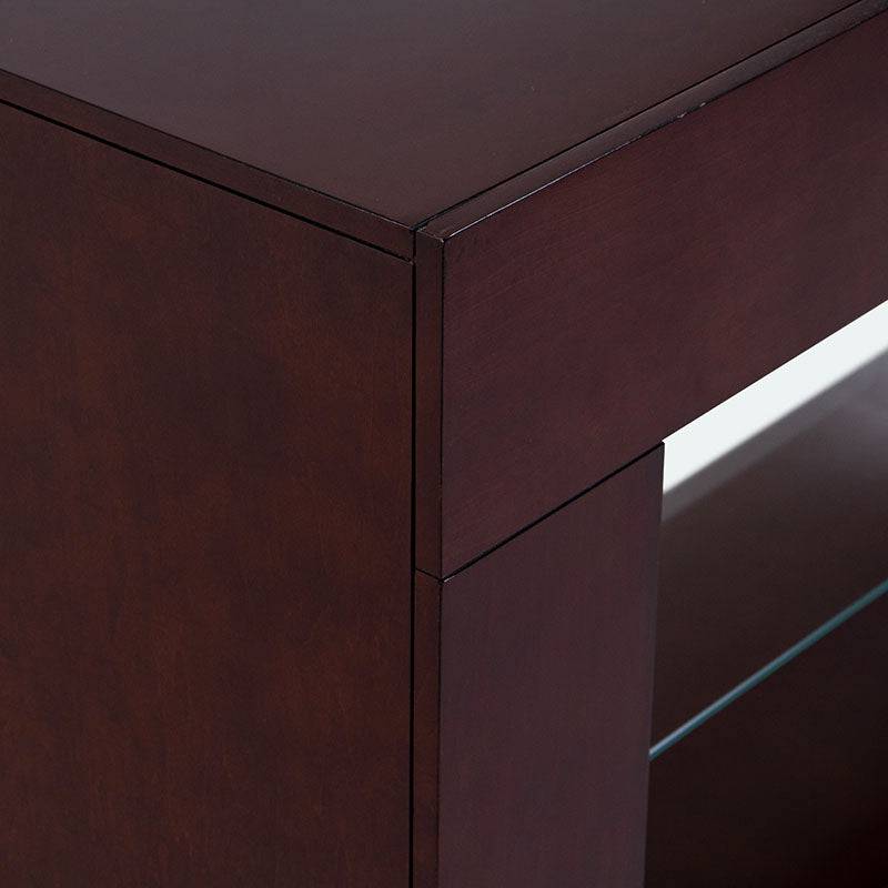 Consola London de madera de pino enchapada en maple americano, 150 cm de ancho, diseño elegante y funcional.