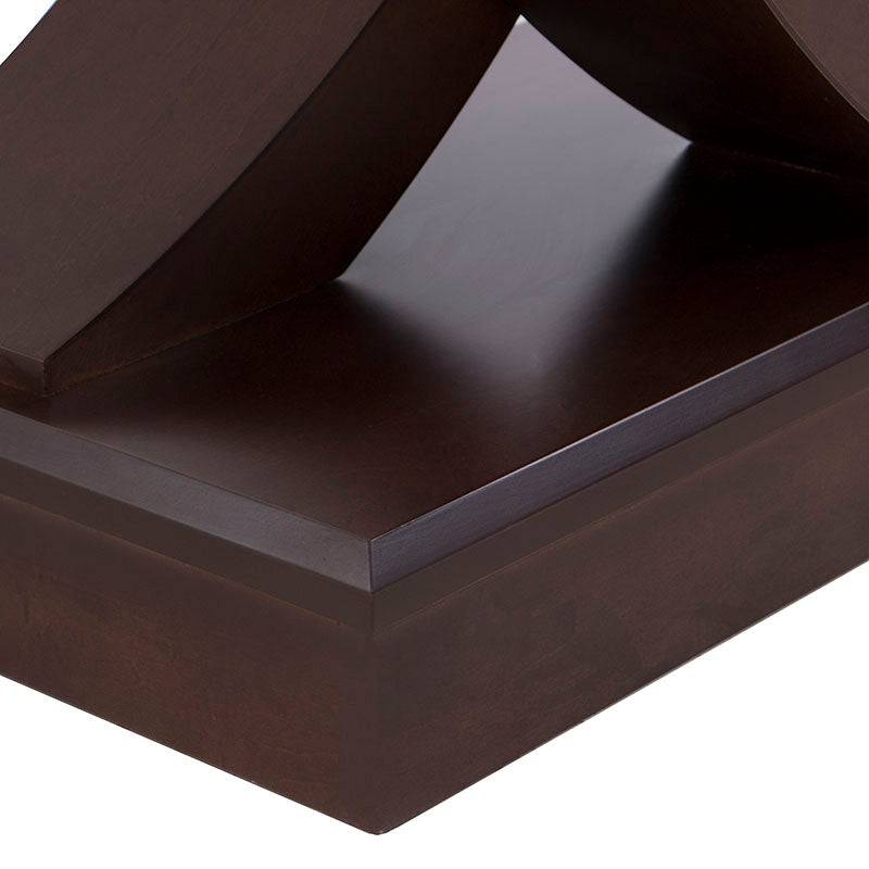 Juego de comedor Aragón de madera nogal con cubierta de cristal, incluye 8 piezas, en una sala moderna y elegante.