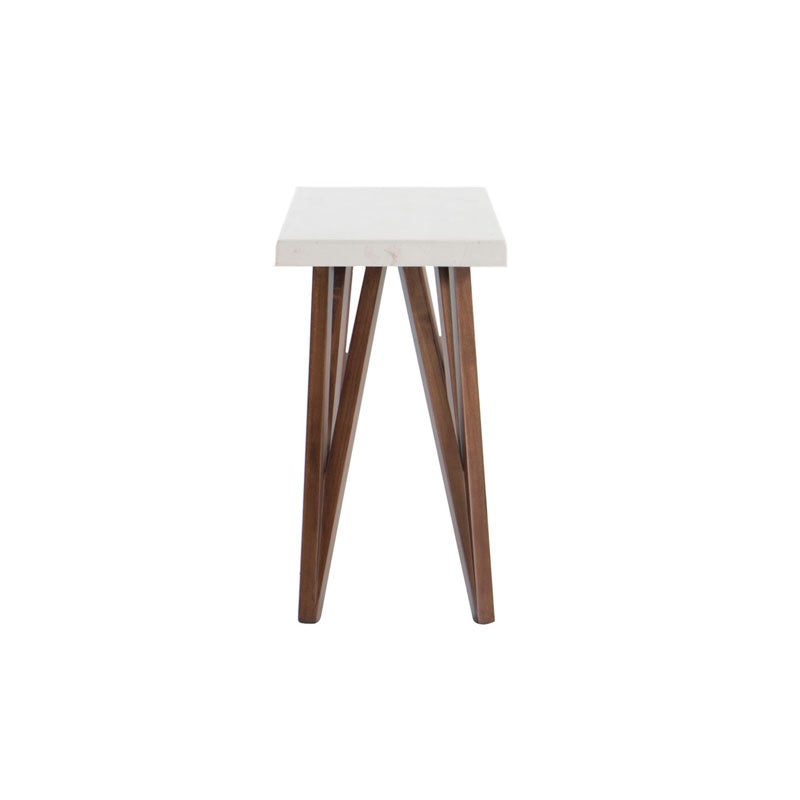 Juego de comedor Aragón de Deurope con estructura en madera de poplar y encimera de mármol, incluye mesa y sillas.
