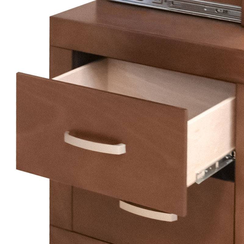 Espejo de pie con cajones del Juego de Recámara Atenas deurope.com.mx, diseño elegante y funcional para dormitorio moderno.