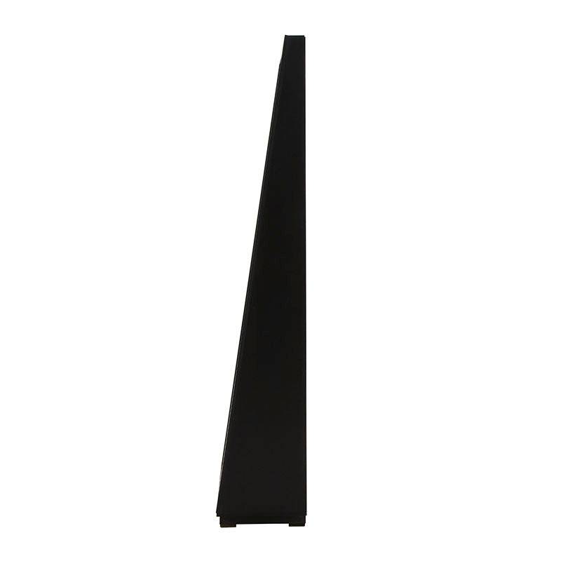 Espejo de pie negro Lazy de deurope.com.mx con estructura de melamina, de 180 cm de alto y 60 cm de ancho, con marco rectangular.