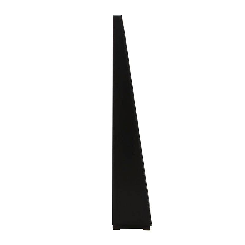 Espejo de pie negro Lazy de Deurope, estructura de melamina, con espejo grande y resistente, de 180 cm de altura y 60 cm de ancho.