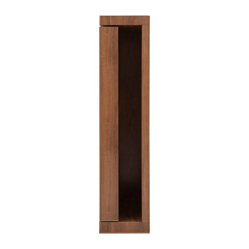 Espejo de pie Alejandría de madera industrializada en acabado nogal, con marco rectangular y gran tamaño para habitación elegante.