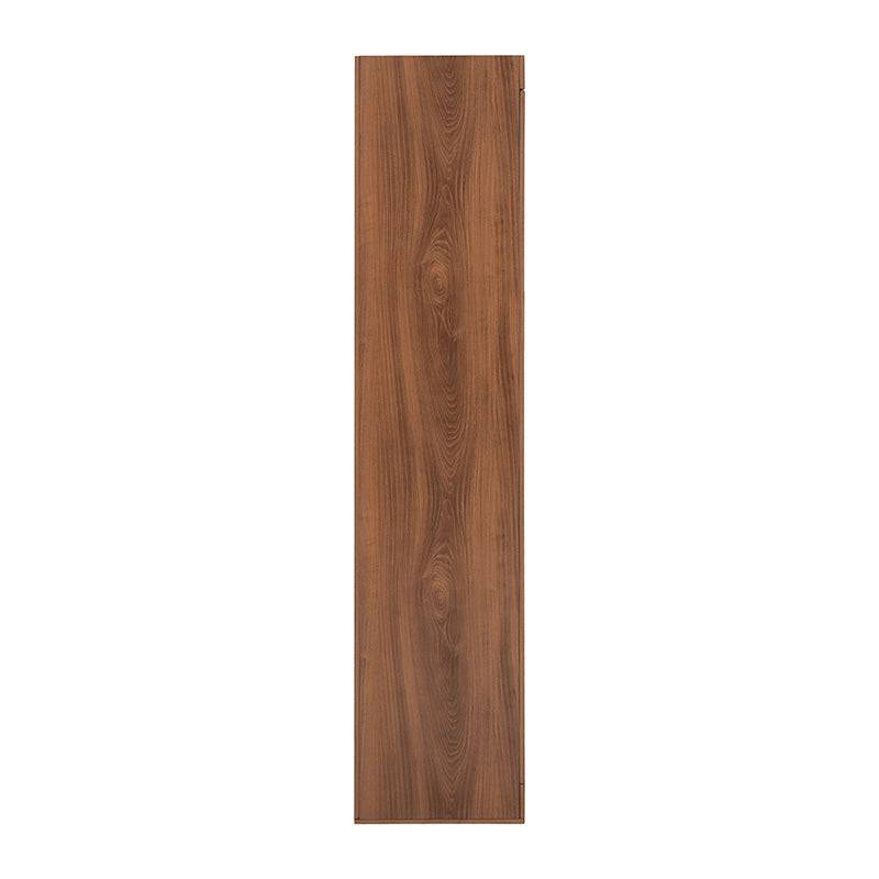 Espejo de pie Alejandría de madera industrializada en acabado nogal, con marco alto y amplio, ideal para dormitorios y vestidores.