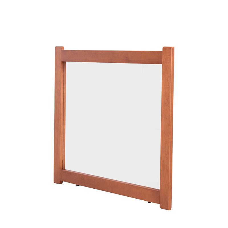 Espejo Texas de madera de pino con marco industrial, tamaño 75x90 cm, espejo empotrado en estilo moderno y elegante.