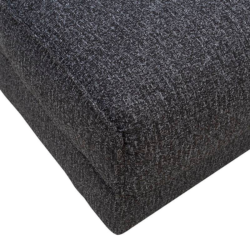 Futón Blux deurope.com.mx en tapiz gris con diseño jaquard, con dimensiones de 86x62x100 cm, estilo moderno y cómodo.