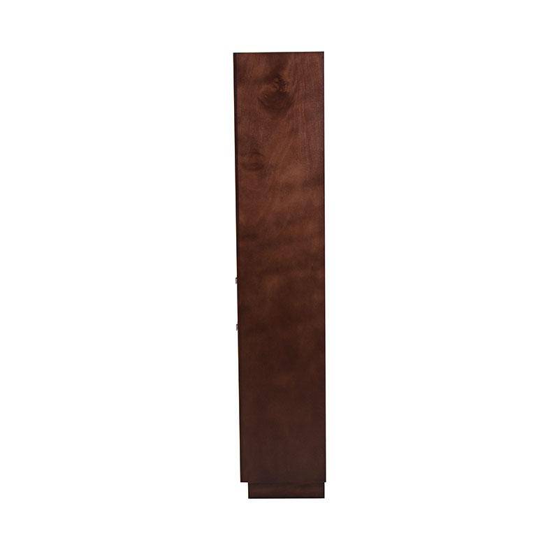 Librero Quebec de madera de nogal, encino y okumé, con 60 cm de frente, 180 cm de alto y 35 cm de fondo, de deurope.com.mx