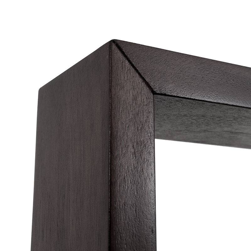 Librero Donat deurope.com.mx en chapa de caoba, frente de 100 cm, altura de 190 cm, fondo de 33 cm, estilo elegante y funcional.
