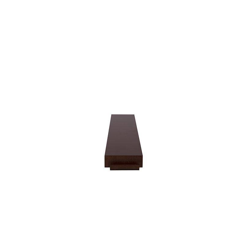 Travesaño Tamayo para librero superior de caoba deoupe.com.mx, madera en tono tabaco, 160 cm de largo y 10 cm de alto.