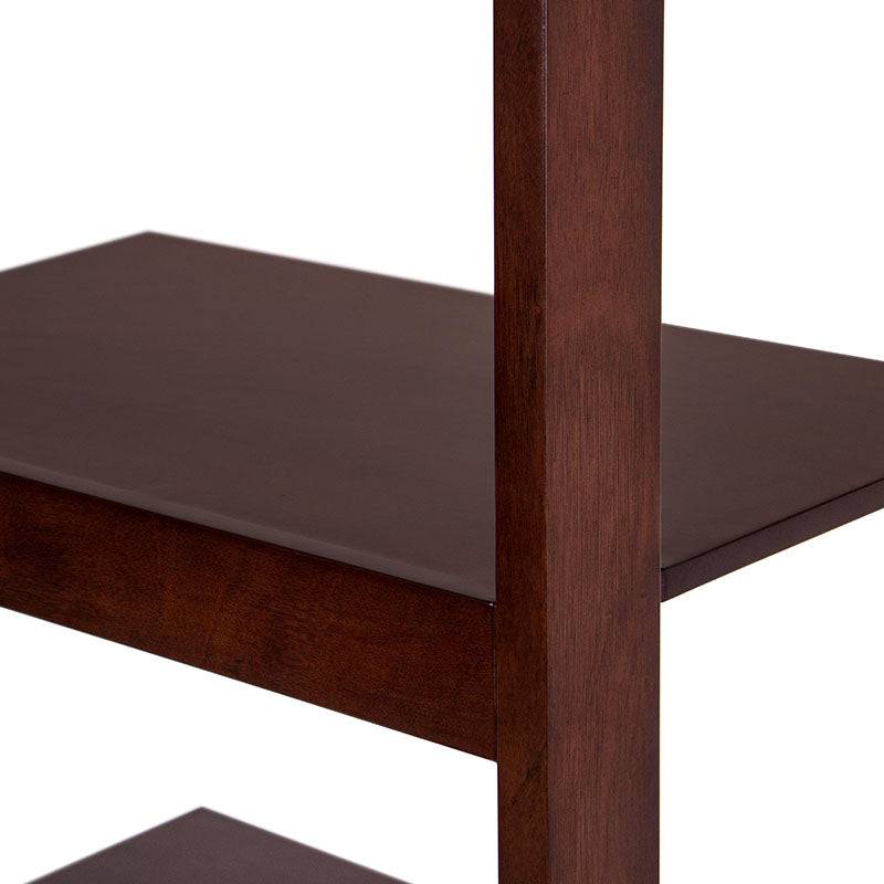 Librero Cay de 60 cm de ancho en color tabaco con chapa de caoba, frente y estructura en madera, deoupe.com.mx