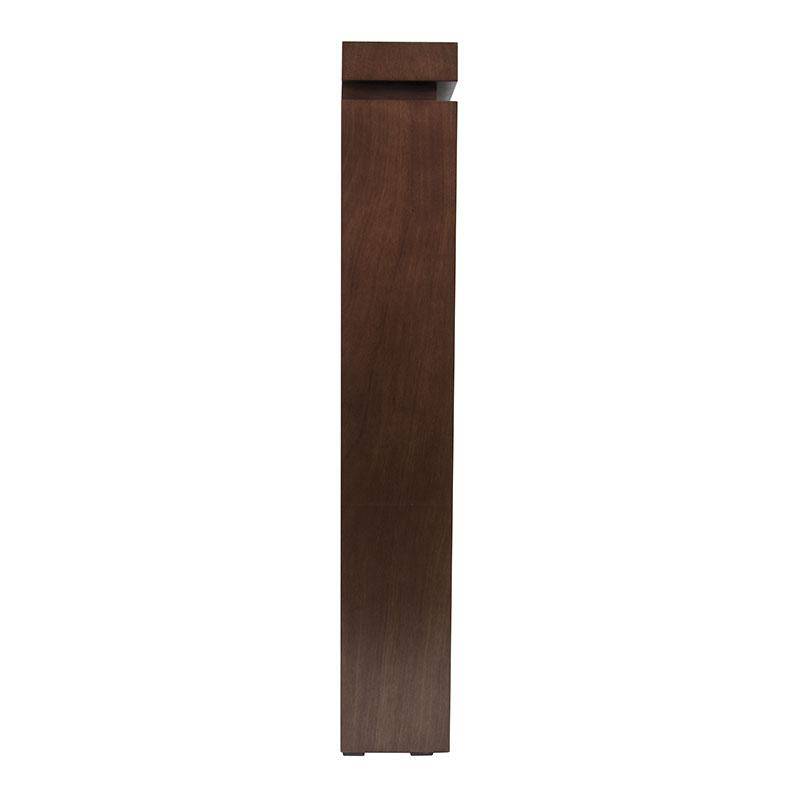 Librero Tamayo de 80cm de altura en madera de caoba con acabado en tono tabaco, frente y fondo de 30cm, deurope.com.mx