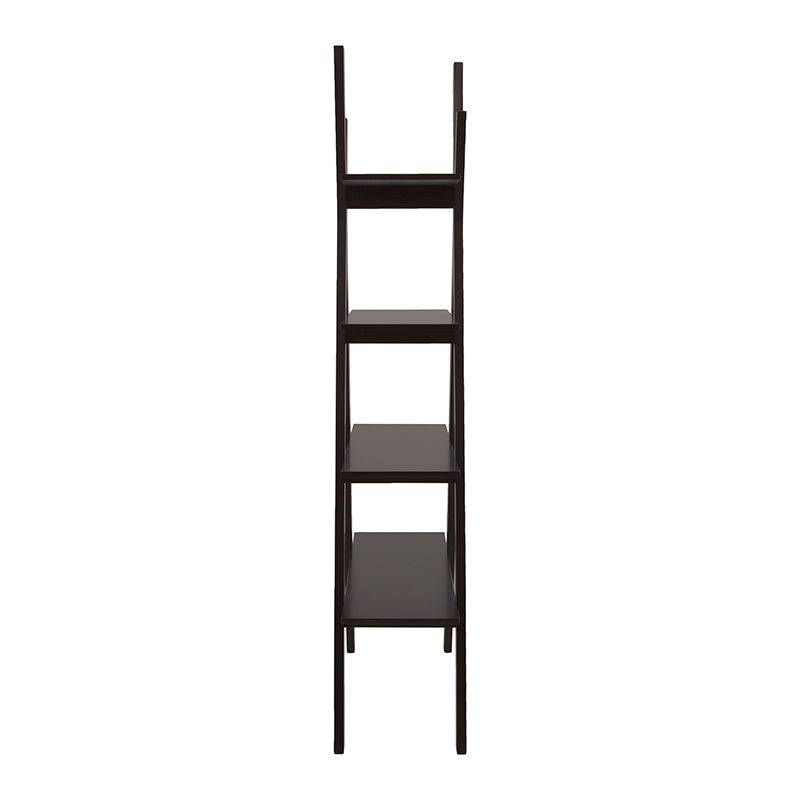 Librero Mang deurope en color wengué con chapa de caoba, altura 190 cm, ancho 100 cm y fondo 33 cm, almacenamiento elegante