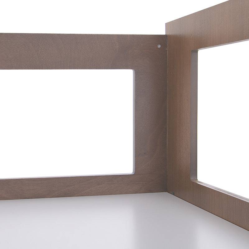 Cama alta con escritorio Elis de Deurope en madera industrializada blanca y nogal, con espacio de estudio y diseño funcional.