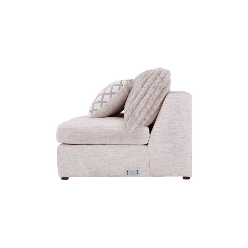 Módulo de sala San Miguel Loveseat Central de Deurope, asiento acolchado y estructura moderna en color neutro.
