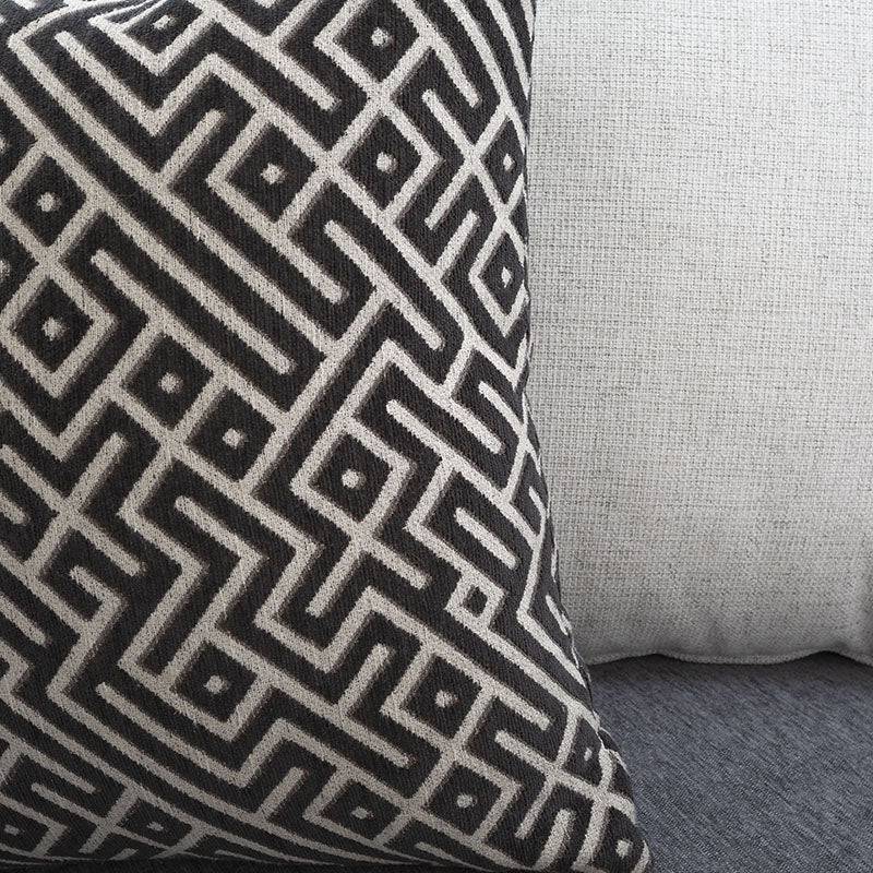 Juego de sala Alessandra deoupe.com.mx, sillón loveseat negro tapizado en tejido plano afelpado, tamaño 176x80x93 cm.