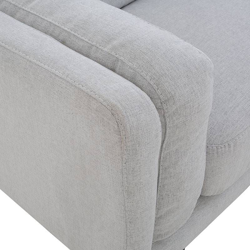 Juego de sala Alessandra deupeor.com.mx en tapiz negro, sofá de dos piezas con diseño moderno y cómodo.