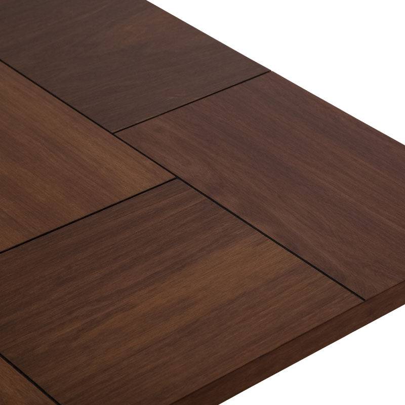 Mesa de centro Bourbon de deurope.com.mx, con superficie de madera y diseño moderno para sala de estar.