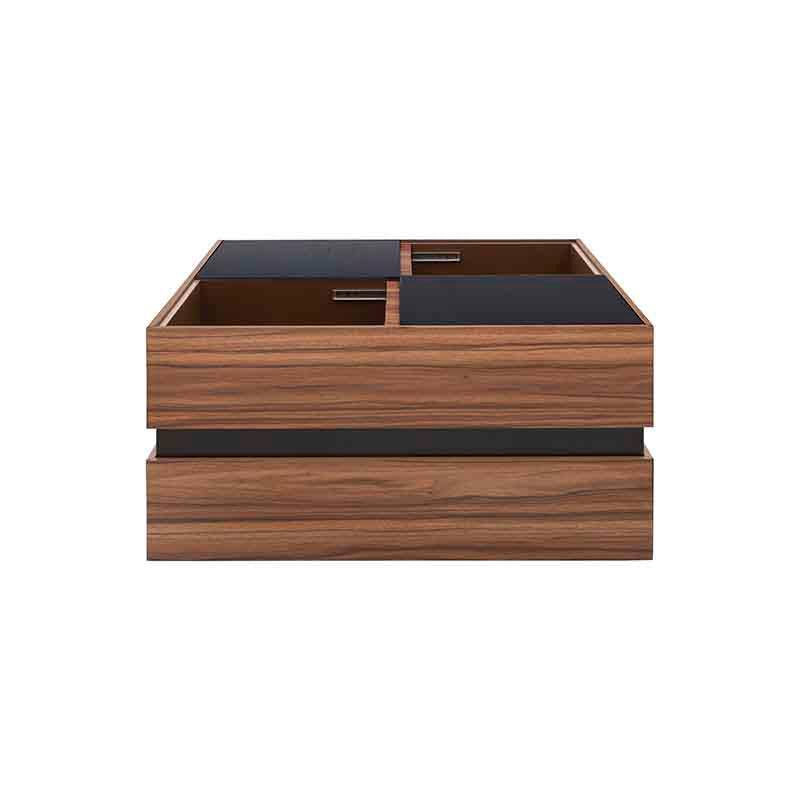 Mesa de centro Zile de Deurope, con superficie de madera industrializada y diseño moderno, 80 cm x 40 cm x 80 cm.