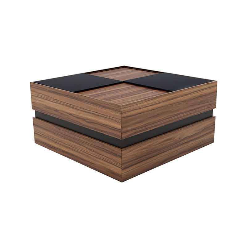 Mesa de centro Zile de Deurope, con superficie de madera industrializada, dimensiones 80x40x80 cm, estilo moderno.