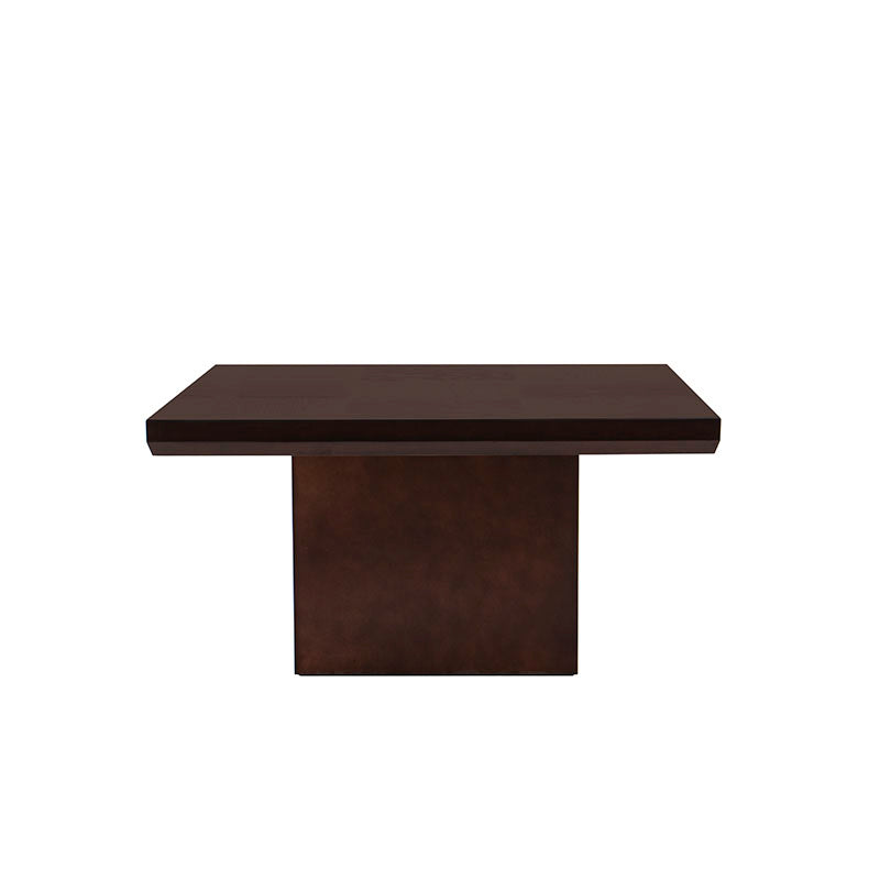 Juego de comedor Siena de madera color almendra con mesa de 150 cm de largo y 75 cm de alto, incluye 9 piezas para comedor.