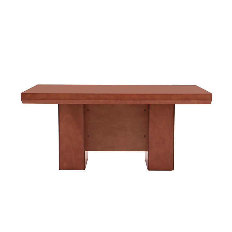 Juego de comedor Siena de 9 piezas de madera en color café almendra, con mesa de 150 cm de largo y sillas a juego