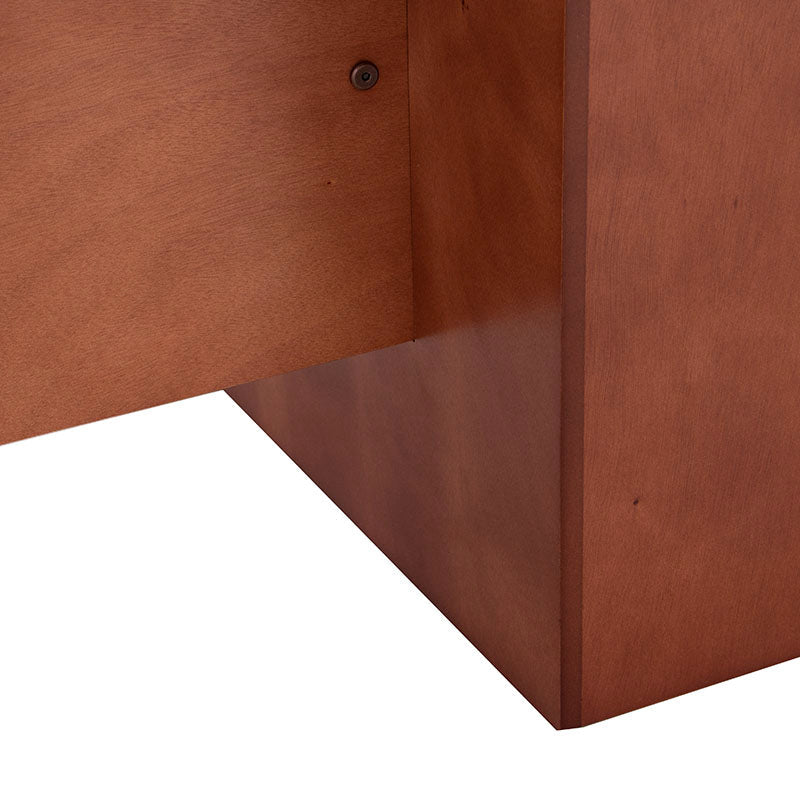 Mesa de comedor Siena de 9 piezas en color café almendra, con superficie de madera y estructura resistente.