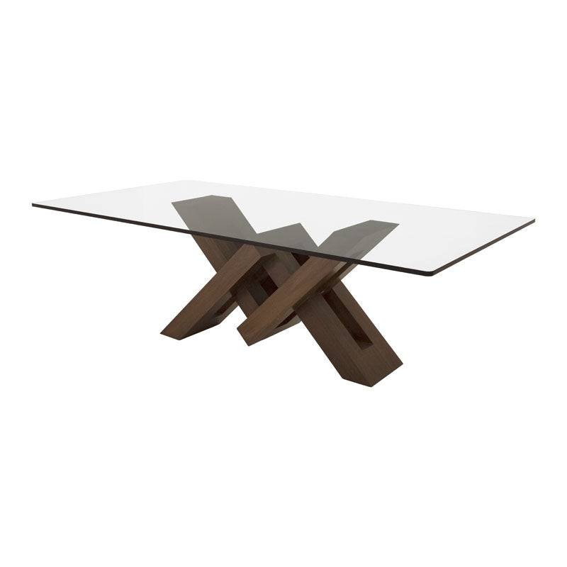 Juego de comedor Vemer de 10 piezas con mesa de madera oscura, sillas y diseño elegante para espacios modernos.