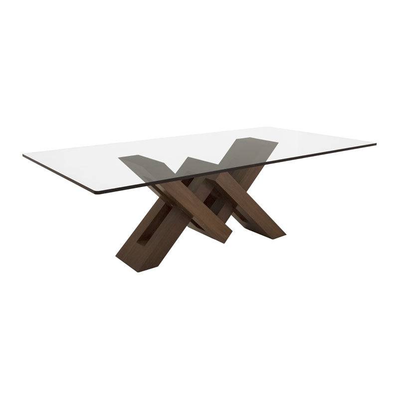 Juego de comedor Vemer de 10 piezas con mesa de madera oscura, incluye sillas y detalles en un estilo elegante y funcional.