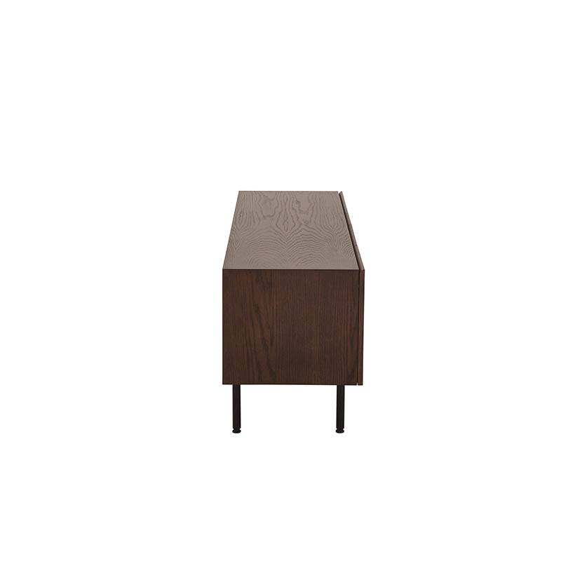 Mueble para TV Zeus deurope.com.mx, estructura moderna en madera con espacio para dispositivos y decoración.
