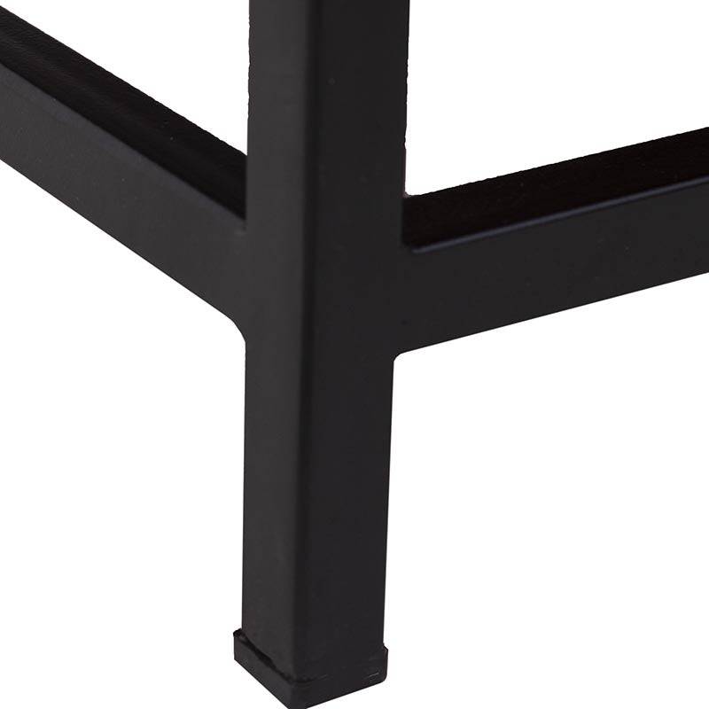 Mueble para TV Hermes de madera de encino, frente, 120 cm de ancho, 55 cm de alto y 40 cm de fondo, en acabado de chapa de encino.