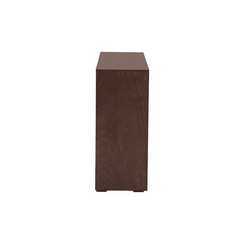 Mueble para TV Tamayo decaoba de 160 cm con acabado en chapa de caoba, moderno y funcional para sala de estar.