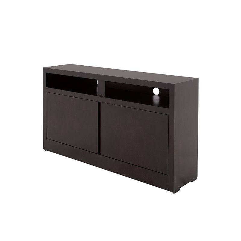 Mueble para TV Tamayo de Deurope en acabado wengue con chapa de caoba, medidas 120x70x30 cm, estilo moderno y funcional