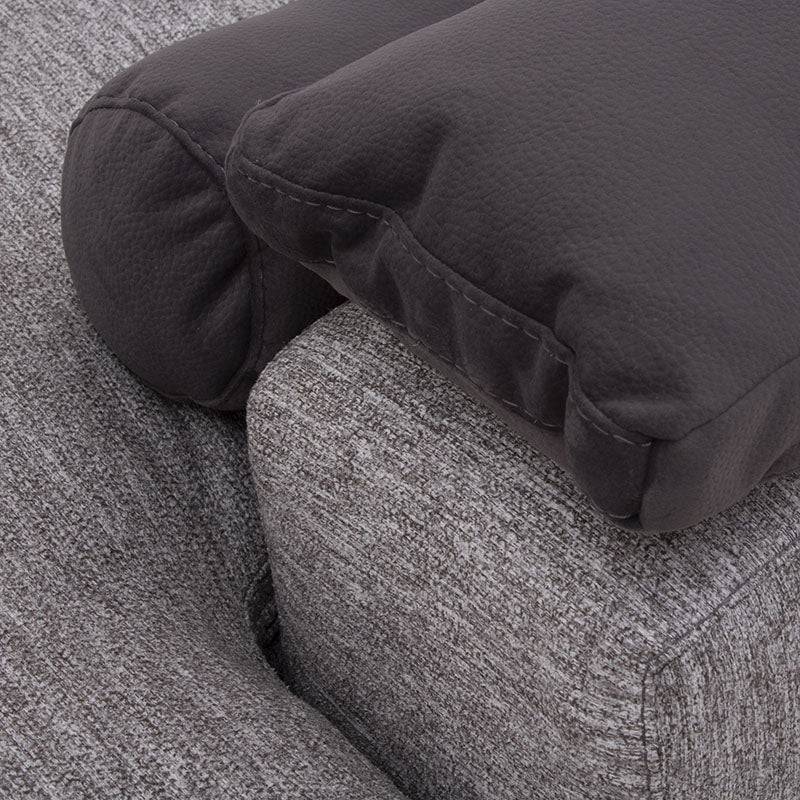 Sala Nube Chaise deurope.com.mx con estructura de madera, tapizado en tela beige con textura suave, moderna y cómoda.