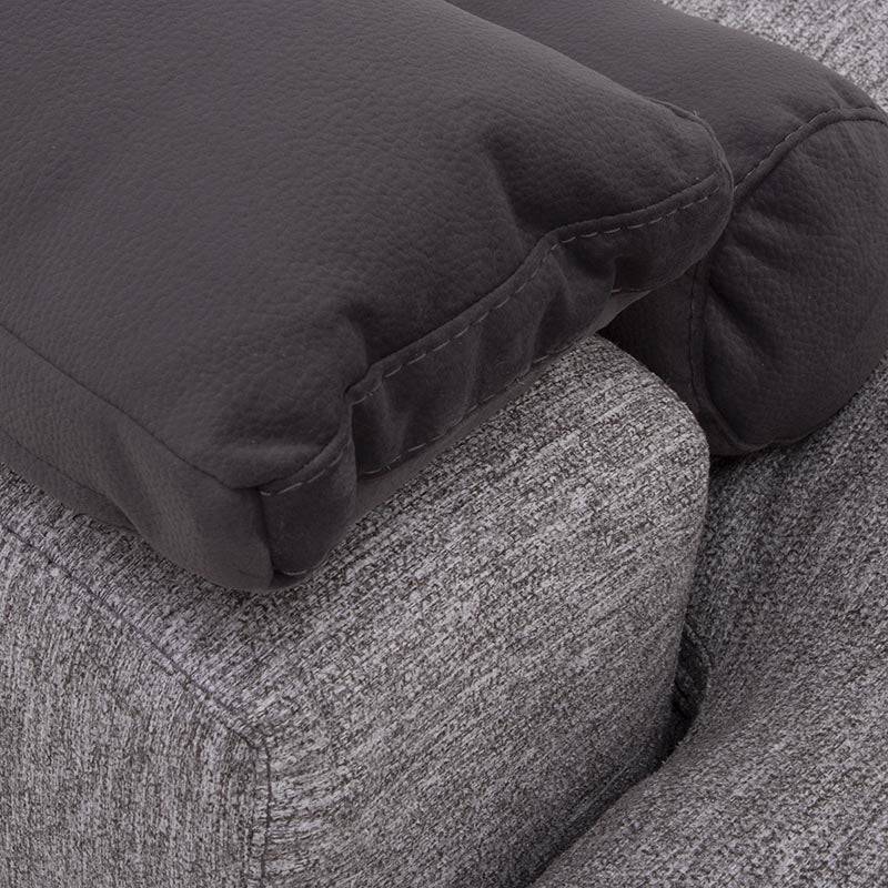 Sala Nube Chaise de lujo en tela beige con estructura de madera de pino, diseñada por deurope.com.mx.