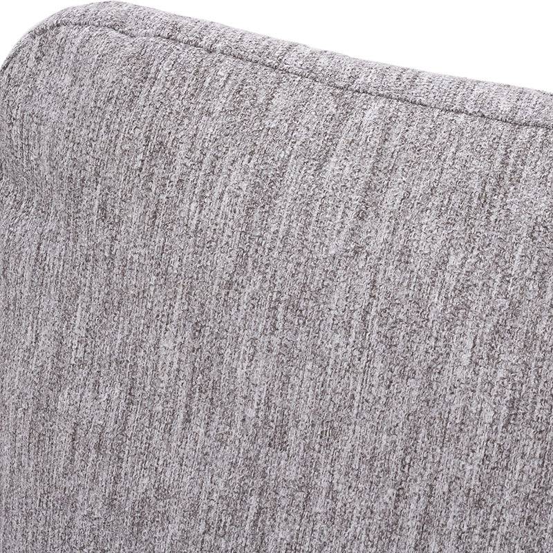 Sillón central de la sala Nube de Deurope en tela beige con textura suave y estructura de madera de pino.