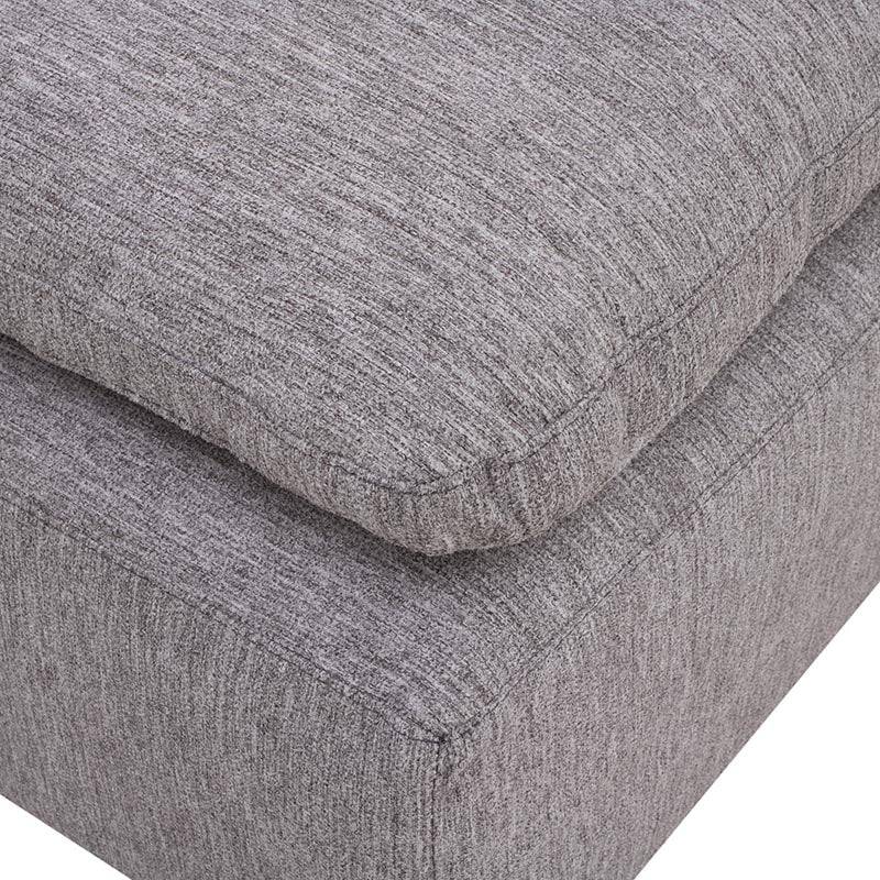Módulo de sala Nube esquinero de tejido plano con textura suave en color beige, estructura de madera de pino, deurope.com.mx