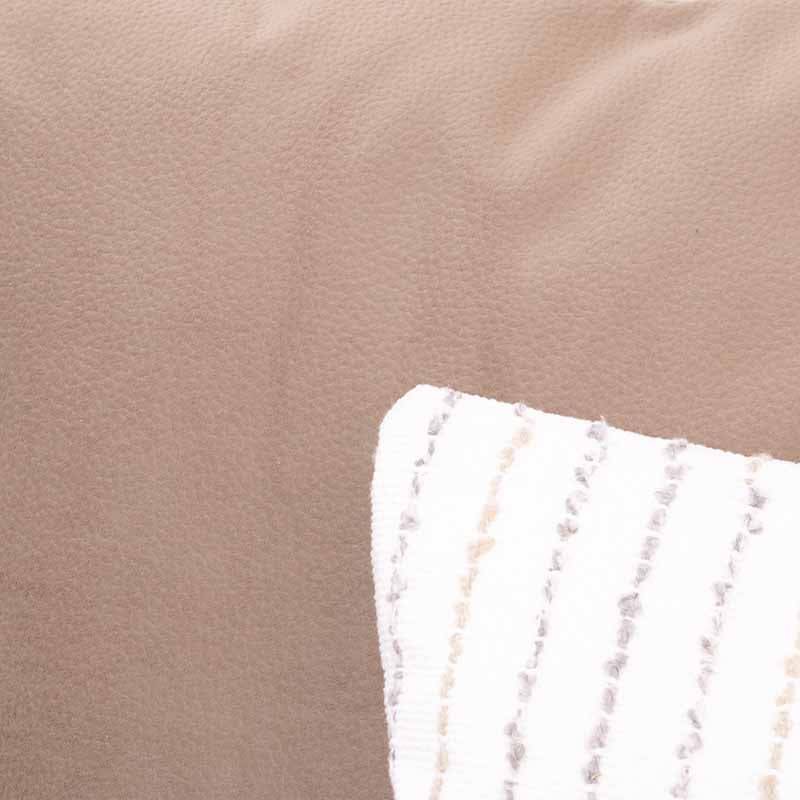 Módulo de sala Nube Esquinero de deurope.com.mx en tela beige con textura suave, estructura de madera de pino, medidas 103x92x63 cm.