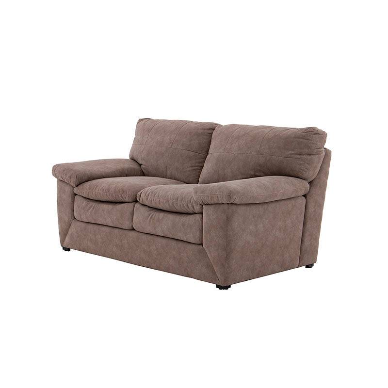 Sala Calvin de Deurope, conjunto de salas de estilo moderno con cojines cómodos y tapizado en tela gris claro.