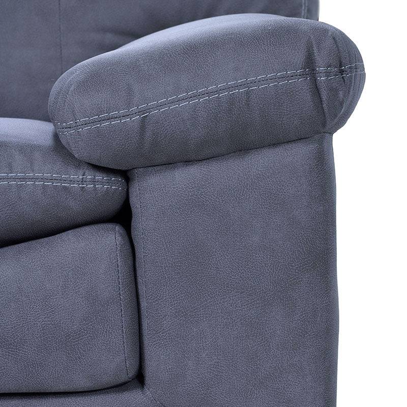 Sala Calvin de color gris con cojines en una sala moderna de Deurope, ideal para comodidad y estilo en el hogar.