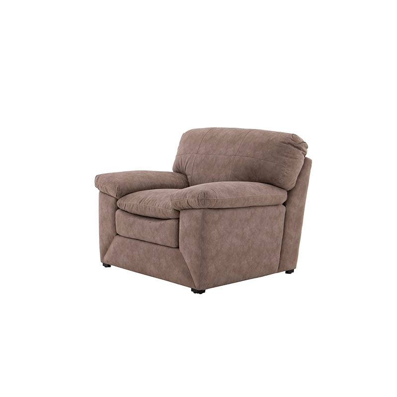 Sala Calvin de Deurope.com.mx, conjunto de sofás en tela gris con cojines, en un espacio moderno y luminoso.