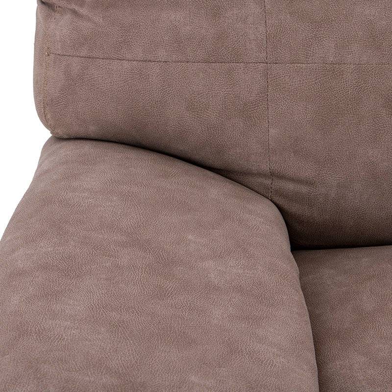 Sala Calvin de Deurope.com.mx, conjunto de sillones y sofá en tela gris con cojines decorativos.