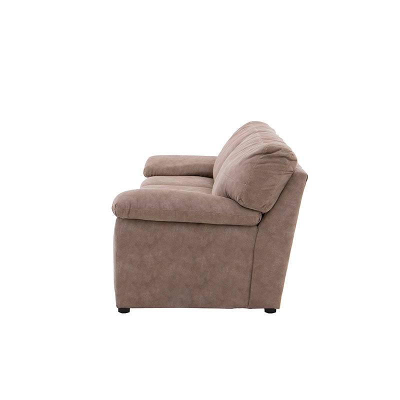 Sala Calvin de Deurope.com.mx, conjunto de muebles de sala con cojines y estructura moderna en tonos neutrales.